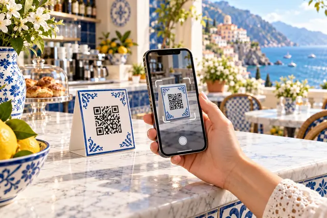 casino con spid: smartphone che inquadra un codice QR per pagare