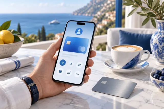 revolut casino: smartphone con un’app fintech e una carta metallica