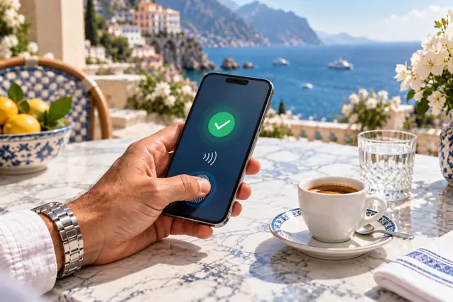 casino con google pay: telefono con pagamento NFC confermato dall’impronta digitale